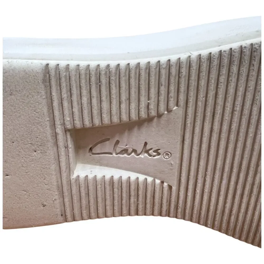 COLLECTION BY CLARKS LAYTON LACE Women's Size 6 Black Leather Sneakers Shoes - Picture 11 of 15